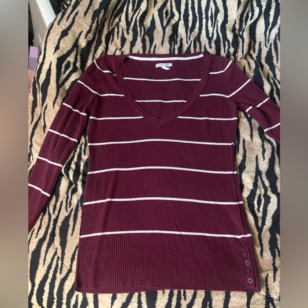 2010 Aeropostale V-neck Knit Long Sleeve